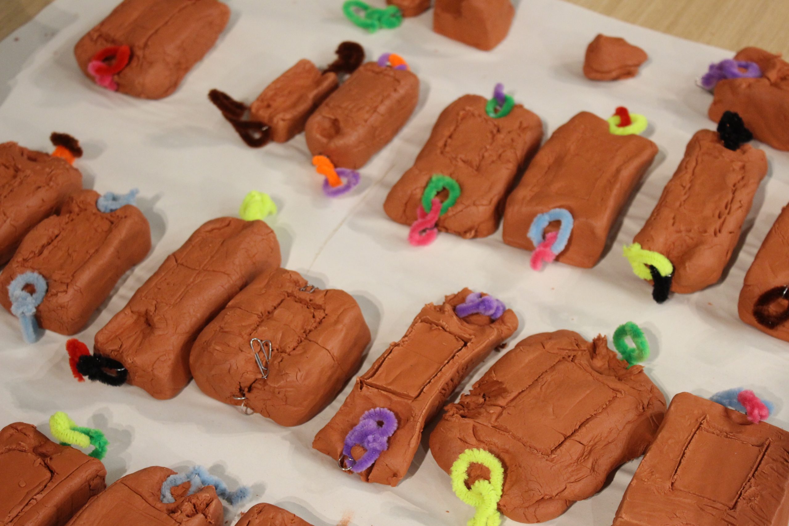 Models of the Stone of Destiny made by Perth schoolchildren in a research workshop